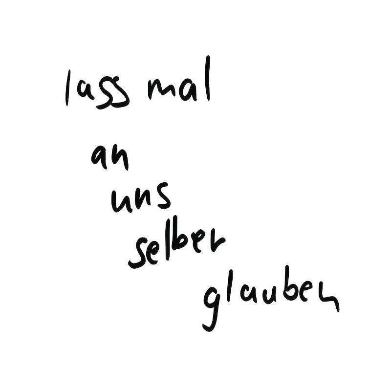 E-shop Lass uns an uns selbst , Deutsche Sprüche, Spiegelaufkleber, Dekoration für Badezimmer, Autoaufkleber, Autofensterdekoration, Vinylaufkleber