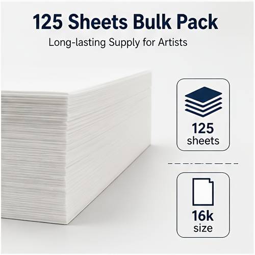 125 Sheets Mandik Brand Translucent Tracing Paper - Transparent Suitable for Drawing, Calligraphy, Painting, Crafts, Suitable for Artists, Students, Hobbyists, Suitable for Calligraphy, Technical Drawings, Sketching,