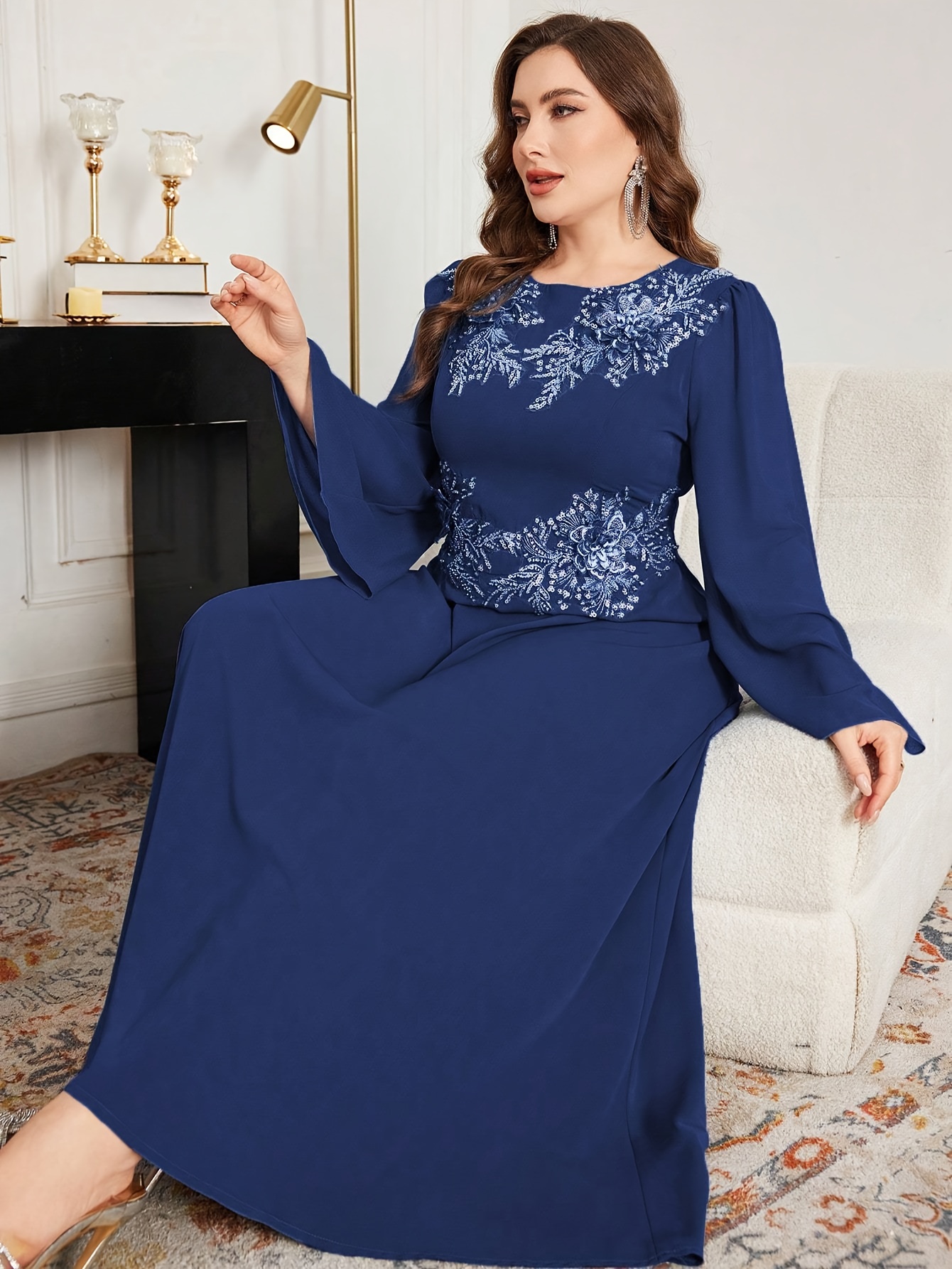chinese dress ladies Amazon.com: Ever-Pretty Long Sleeve Formal Dress for Curvy Women Elegant V  Neck Chiffon Long Plus Size Bridesmaid Mother of Bride Dresses Black US14 :  Clothing, Shoes & Jewelry main image 0
