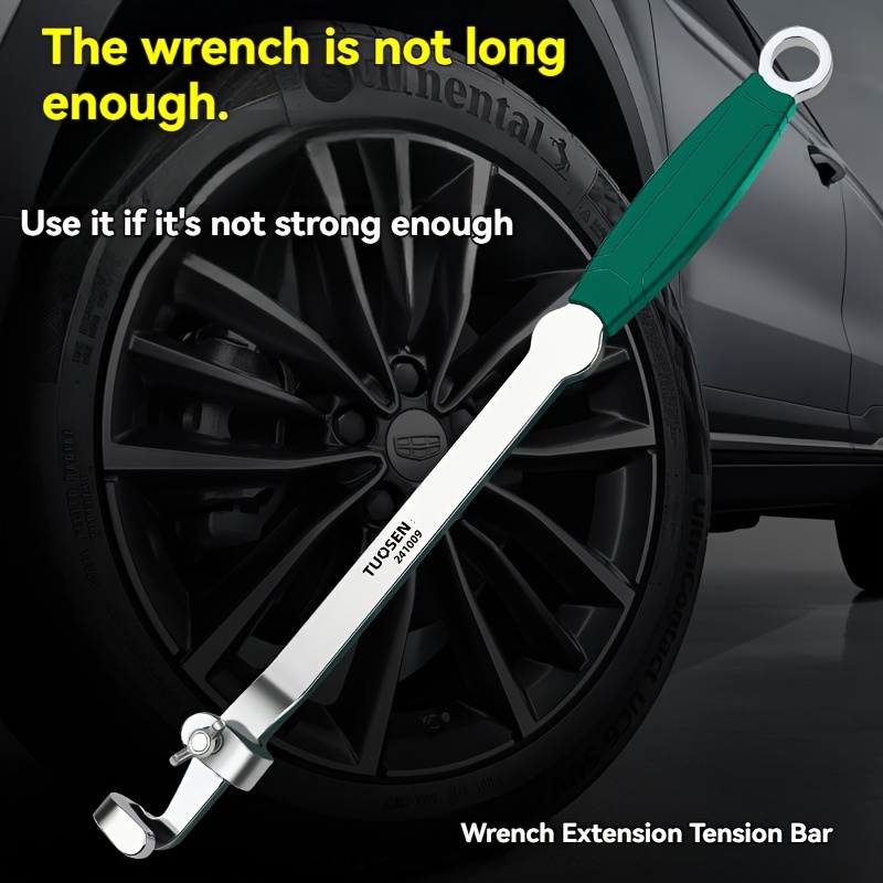 

1pc Tuosen Wrench Extension Bar, High-strength Metal, Mechanical , No Battery Required, Professional Auto Repair Tool For Tight