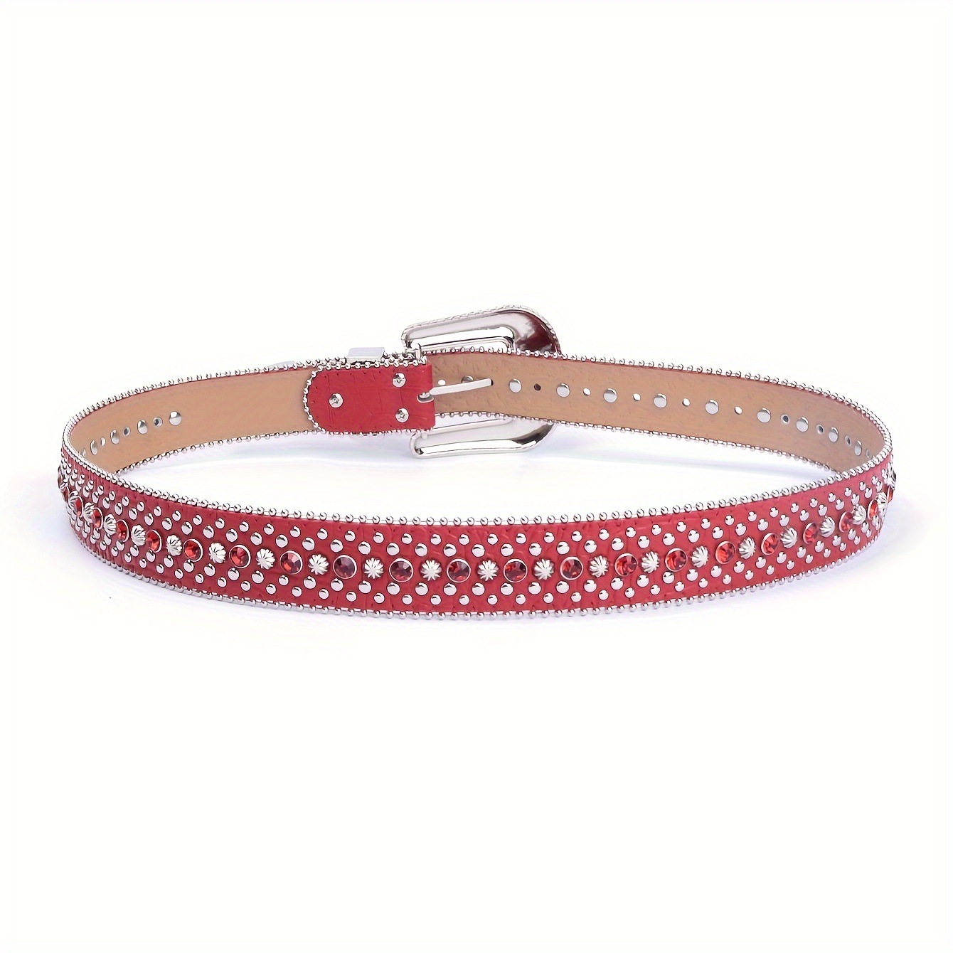 punk men women belt western studded pu leather - Temu Belgium