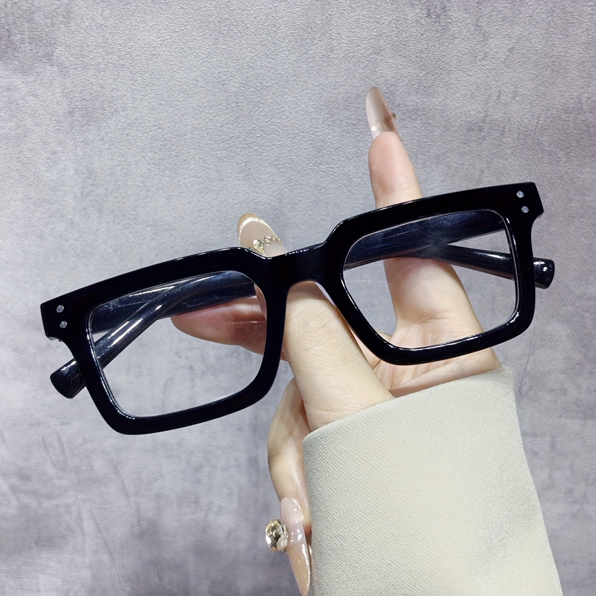 Thick Black Square Big Black Eyeglasses Black Square Glasses Sold
