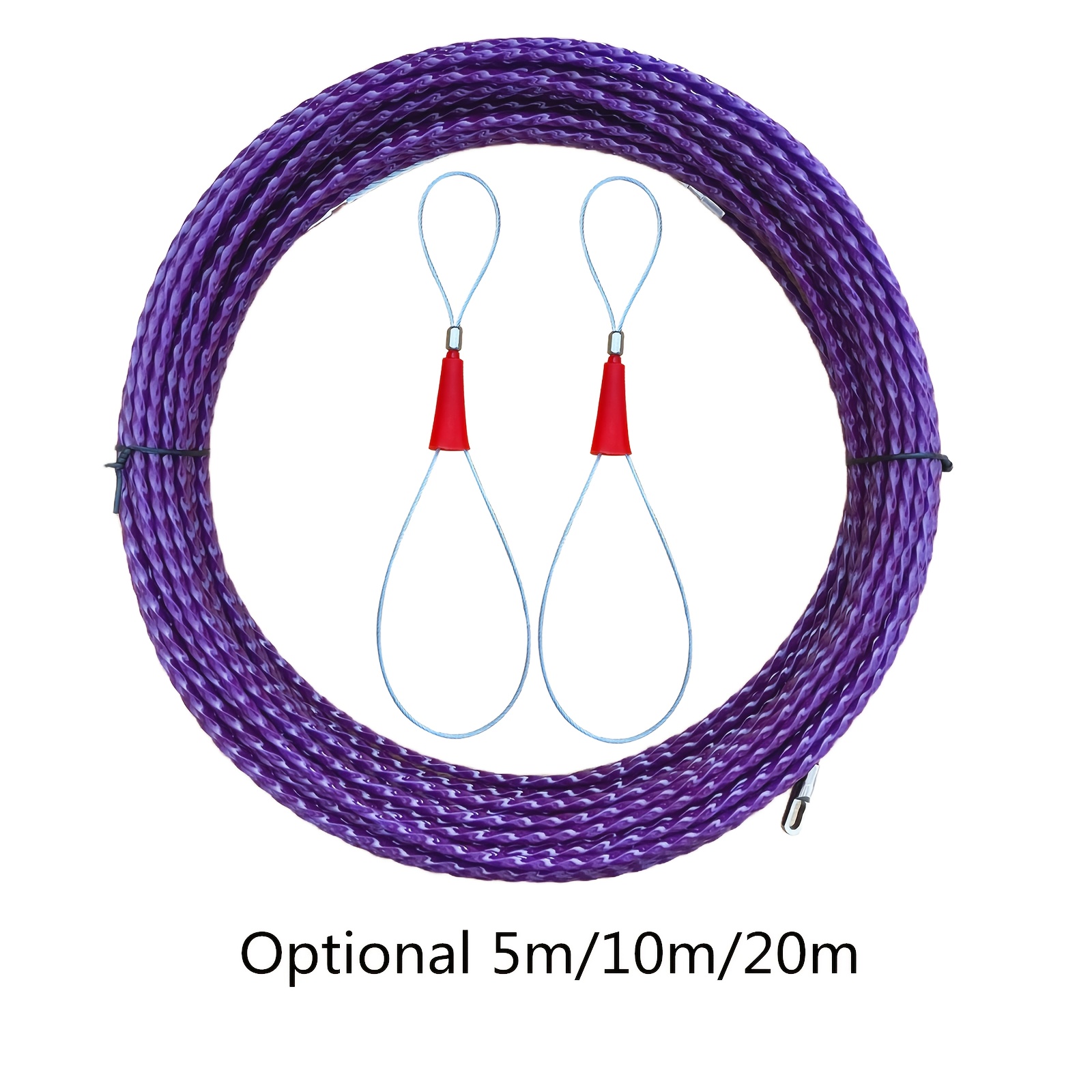 

Kit de Traction de Câble Électrique pour Canne à Pêche de 5m/10m/20m avec Passoir de Fil