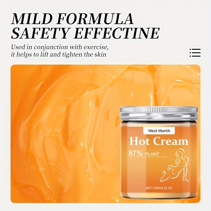 of hot cream designed for   men and women this lotion enhances exercise by promoting sweat it provides long lasting moisture and   the skin on   thighs and the abdomen making it suitable for   skin type Product details 2