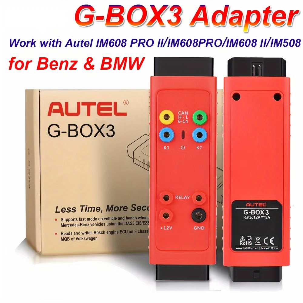 

Autel 3 Gbox3 Adapter For B Enz For All Key For Im608 Im508, Tool, Upgraded Of Gbox2, , W/ Im508 (s) + , Im608 , Im608s Ii