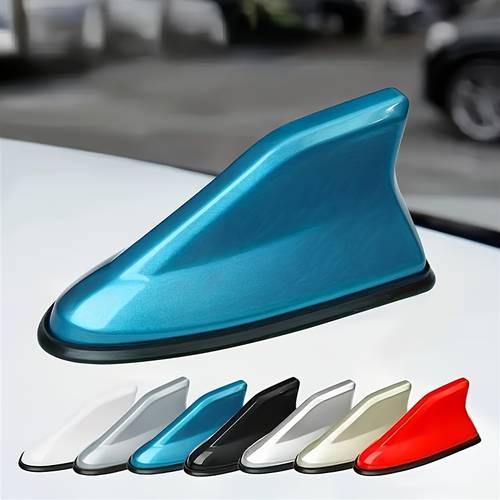 fin antenna auto radio roof decorative accessories fin antenna cover roof aerial base am fm radio suitable for cars suvs and trucks
