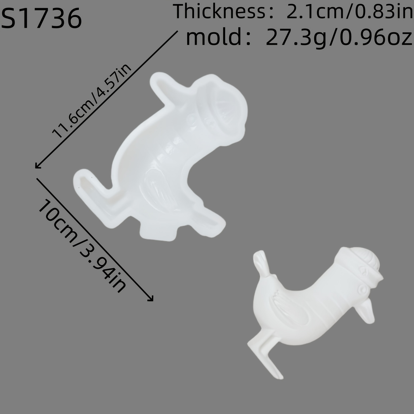 Seagull 3d Silicone Mold For Diy Candle & Resin Casting - High-quality Durable Irregular Shape Home Decor Craft Molds For Epoxy, Gypsum, Concrete, Art Projects