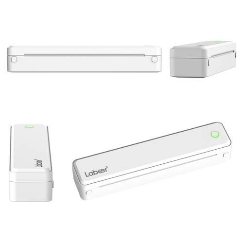 Portable Printer Wireless for Travel, Thermal Printer Inkless, Small Compact Printer Supports Folding Paper/Rolling/Tattoo Paper, Works with Laptop, Phone, And Pad