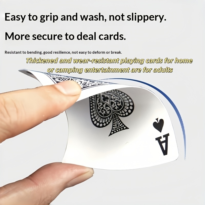 Thickened Wear-Resistant Adult Paper Playing Cards, One Deck