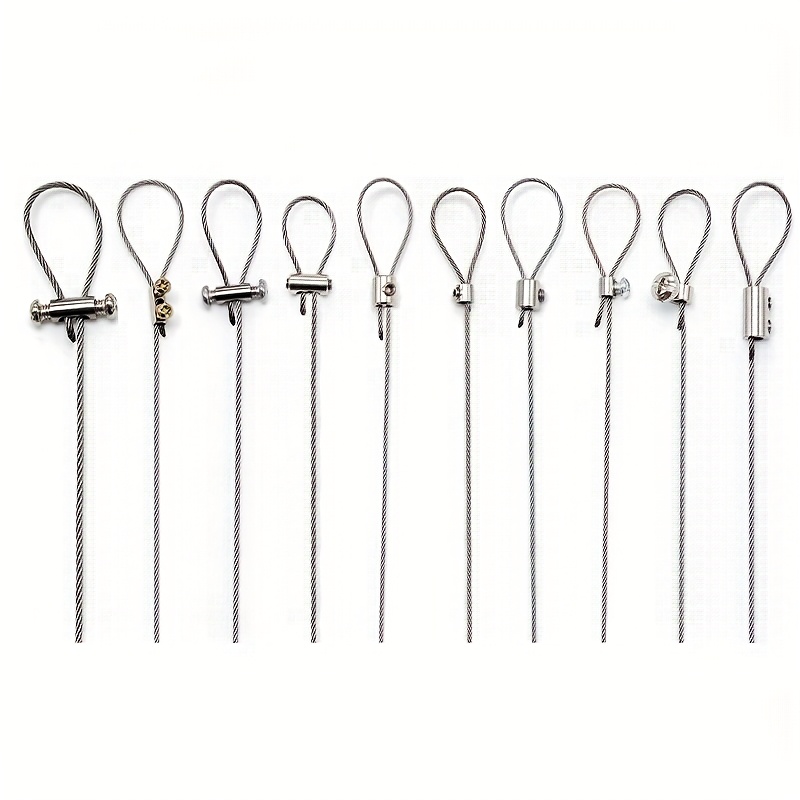 4 Agrafes Fil Câble PATIKIL - Acier Inox 304, Trou 4mm, Avec Vis M4 Et Clé, Pour Fixation