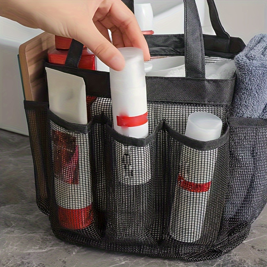 

Lightweight Mesh Zipper Handbag, Durable Travel Storage Bag, Travel Makeup Organizer, Beach Fitness Swimming Storage Bag