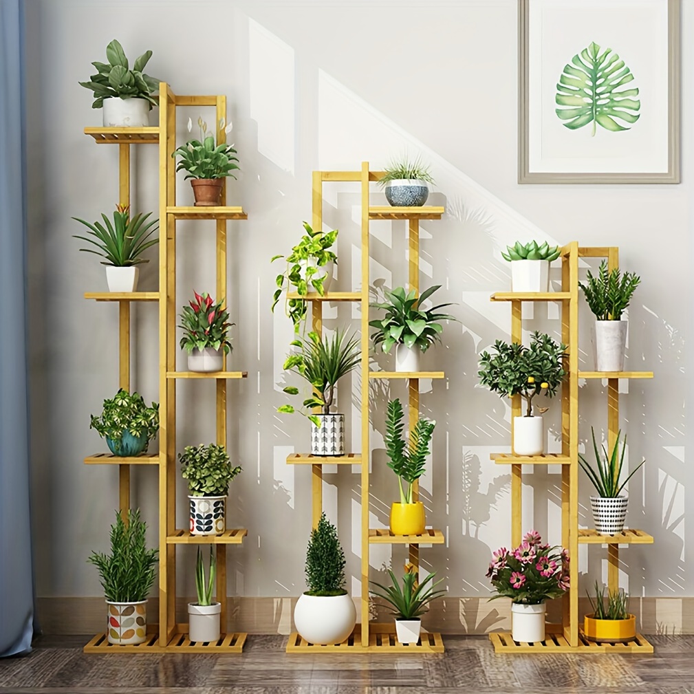 

Multi Tiered Flower Rack Plant Stand Corner Shelf Planter Pots Display Shelving