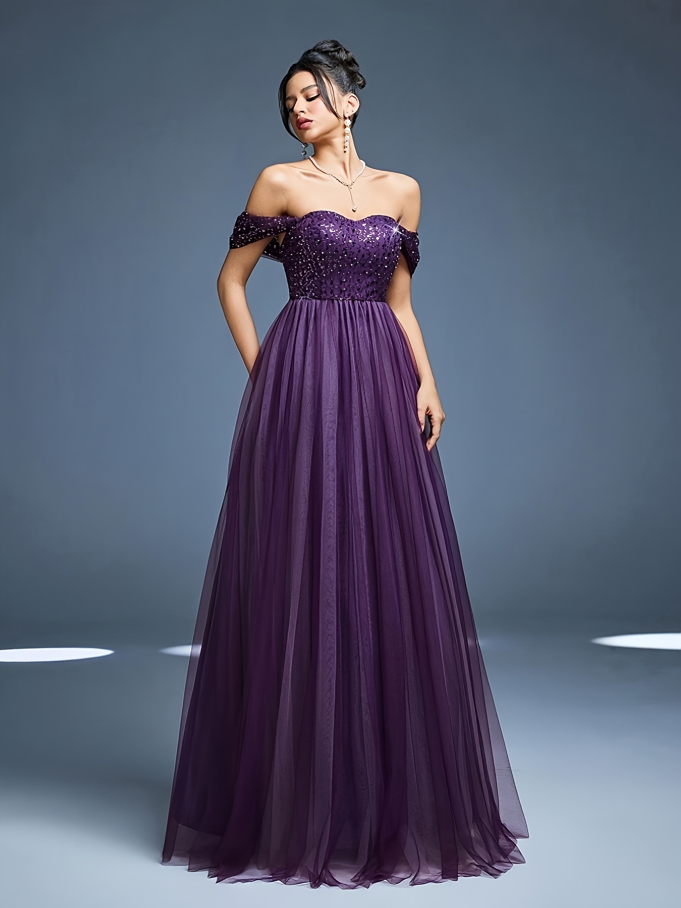 purple bridesmaid dresses sold on Temu United States