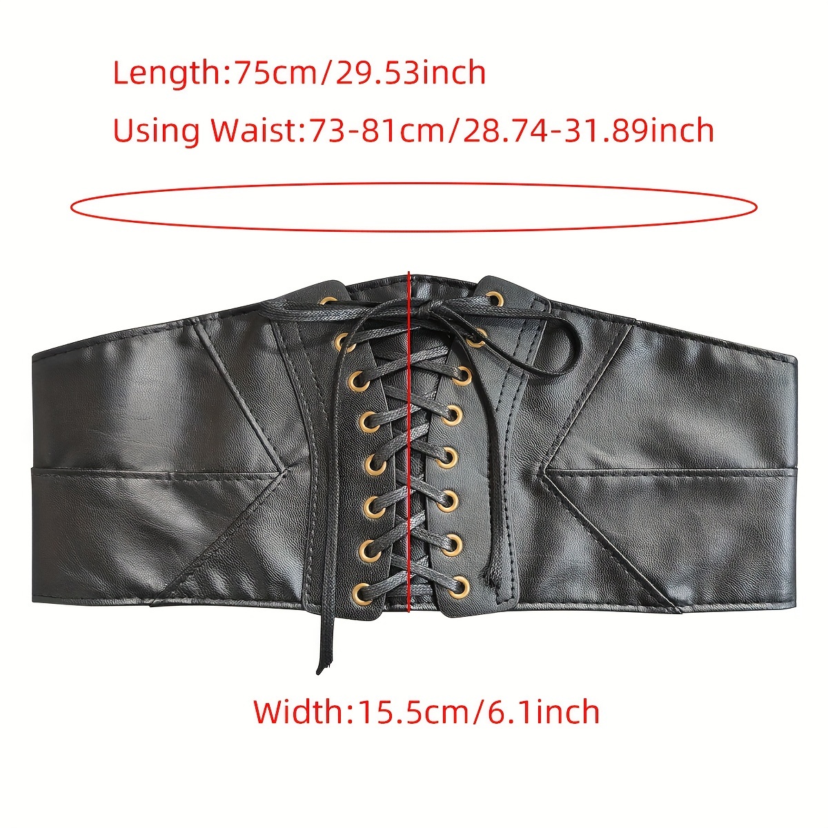 Women Corset Wide Elastic Waist Belt Cinch Stretch Fashion Waistband  Stretchy Dress Belt Band Wrap Vintage Lady Dresses 1pc