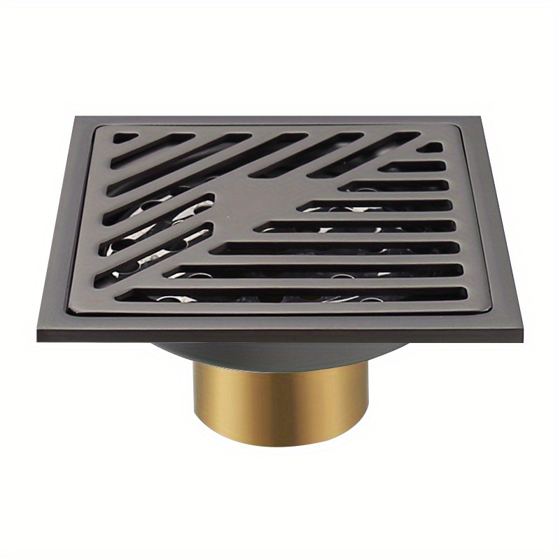 TEMU Brosse de drain de salle de bain en acier inoxydable 201 avec filtre amovible anti-odeur et anti-obstruction