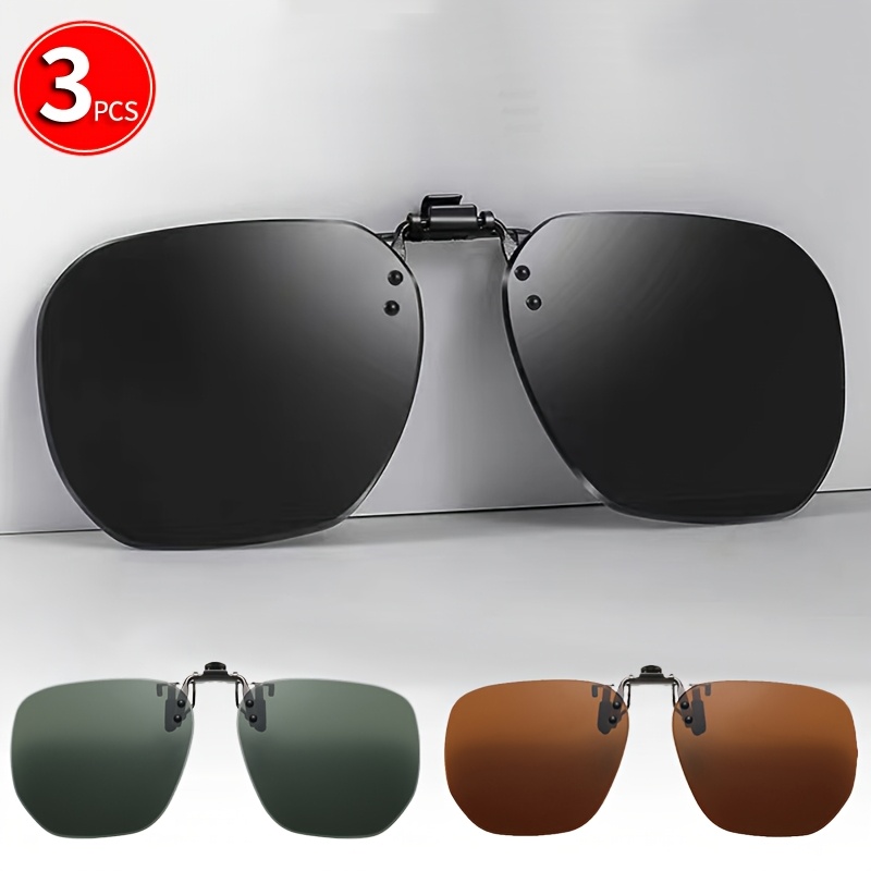 Image of 3-pack Glasses Clip-on Fashion Glasses, For Men And Women Driving, Perfect Daily Wear And Gift For Birthday, Valentine's Day, Christmas