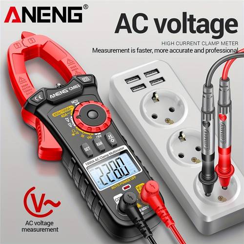 cm83 misuratore digitale intelligente a pinza per riparazione elettrica 1000a corrente ac capacità 4000 conteggio multimetro /ac voltmetro ncv rilevamento tensione senza contatto ohm hz diode tester con segnalazione acustica strumento senza batteria