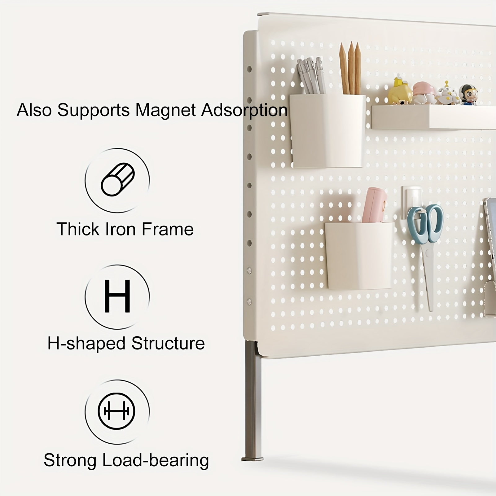 DIY Adjustable Height Vertical Desktop Organizer Display Rack
