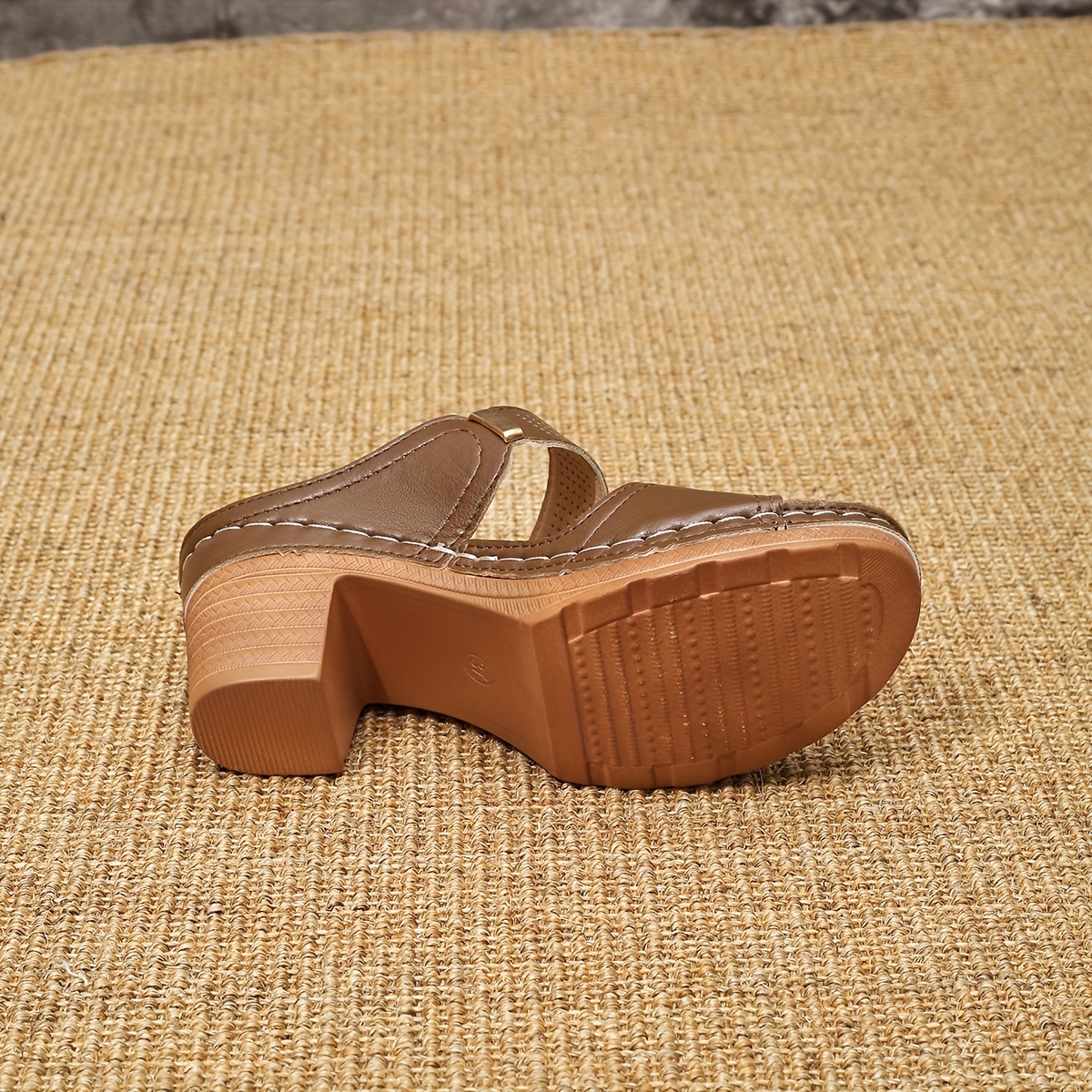 women s chunky heel sandals fashion open toe dress pumps details 22