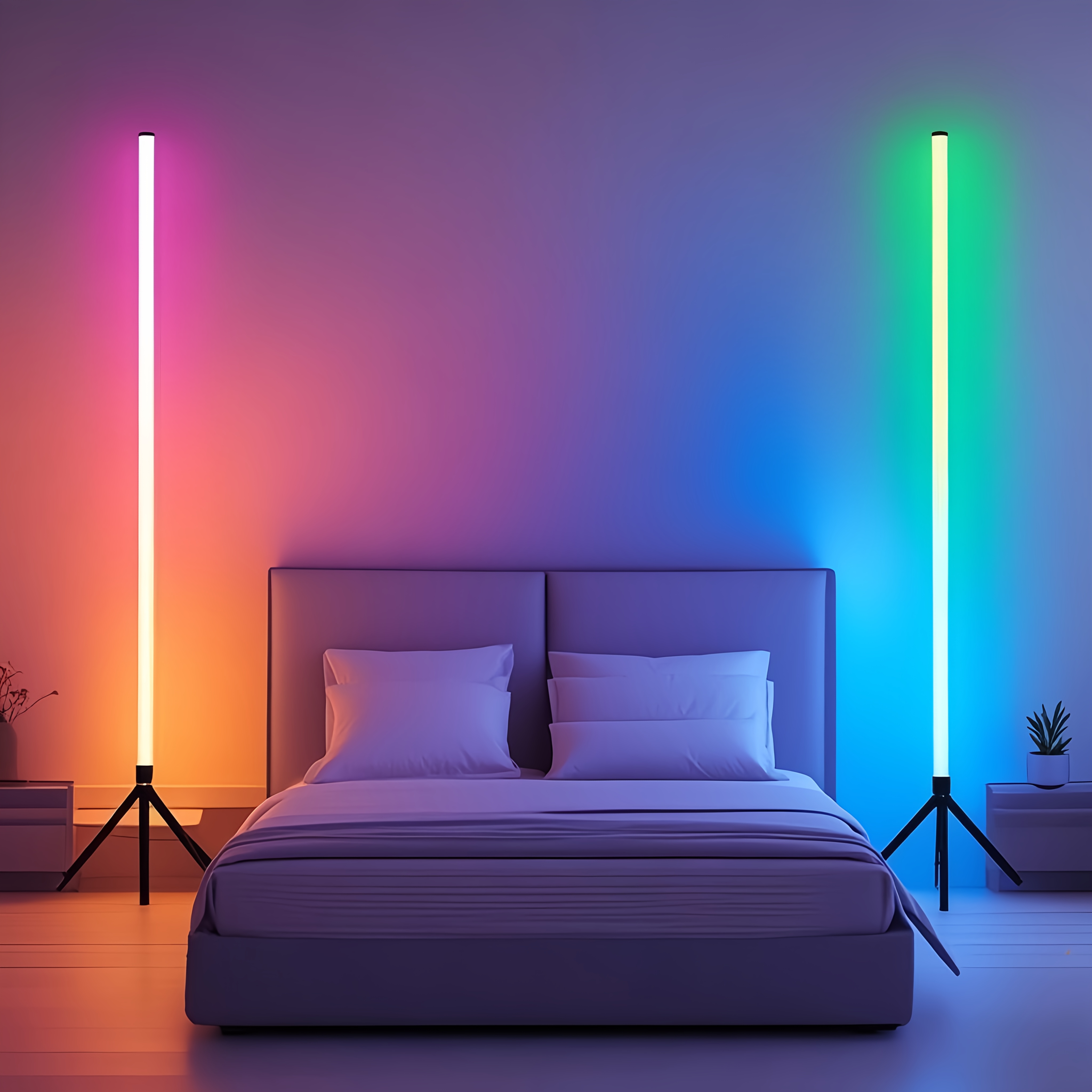 usb powered rgb led light bar with stand 16 color changing tube lights for dj dance clubs photography and home decor infrared remote control app control   halloween christmas video light wand 1pc 2pcs home decoration lights colorful ambiance usb powered led light decor