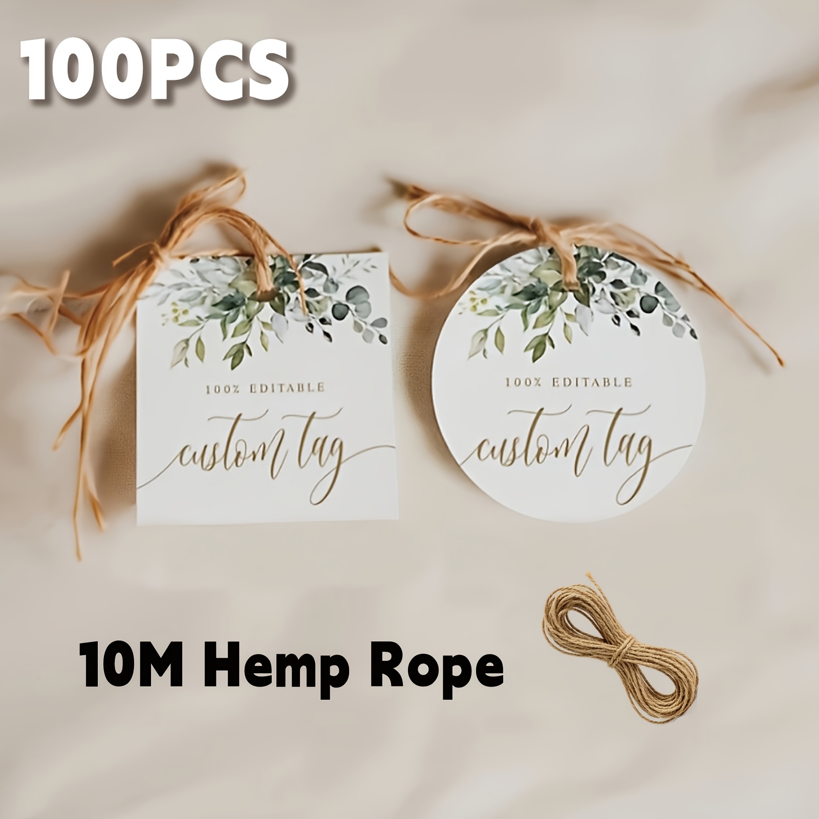 TEMU 100 Custom Thank You Gift Labels 5cm 1.97inch Square And Round Ideal For Wedding Favors Party Gifts Event Souvenirs Thank You Cards Health