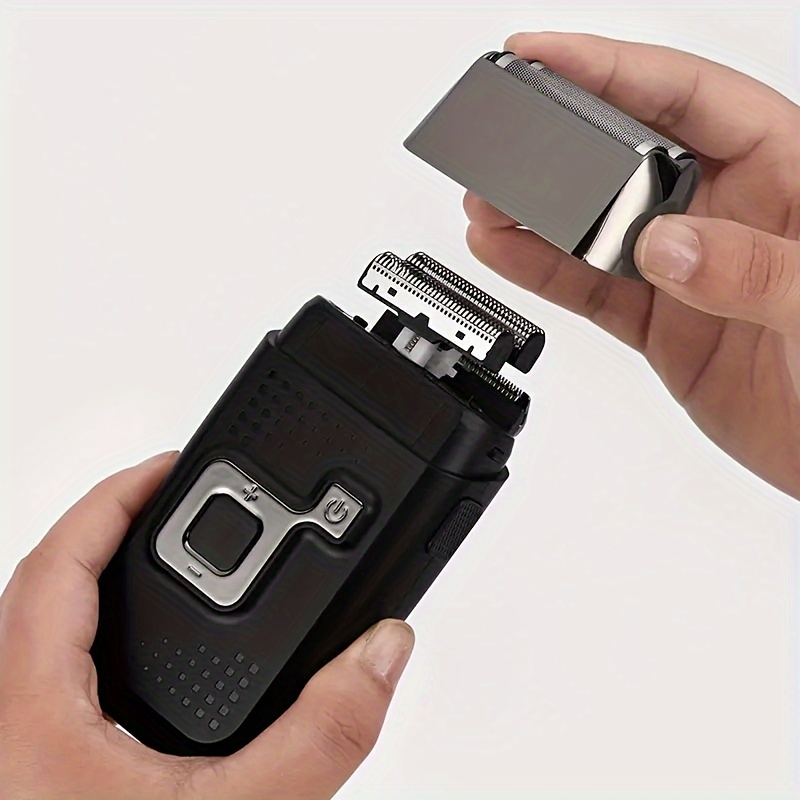 MIGUAN 2-in-1 Electric Rechargeable Foil Shaver with Hair Clipper, Adjustable Speed Razor, Double Mesh Shaving Reciprocating System, USB Charging, Battery - Ideal for Easter & Father'S Day Gift, Best for Father'S Day gift|Eva gift|Ecofriendly gift, electric shaver for base, barber sho