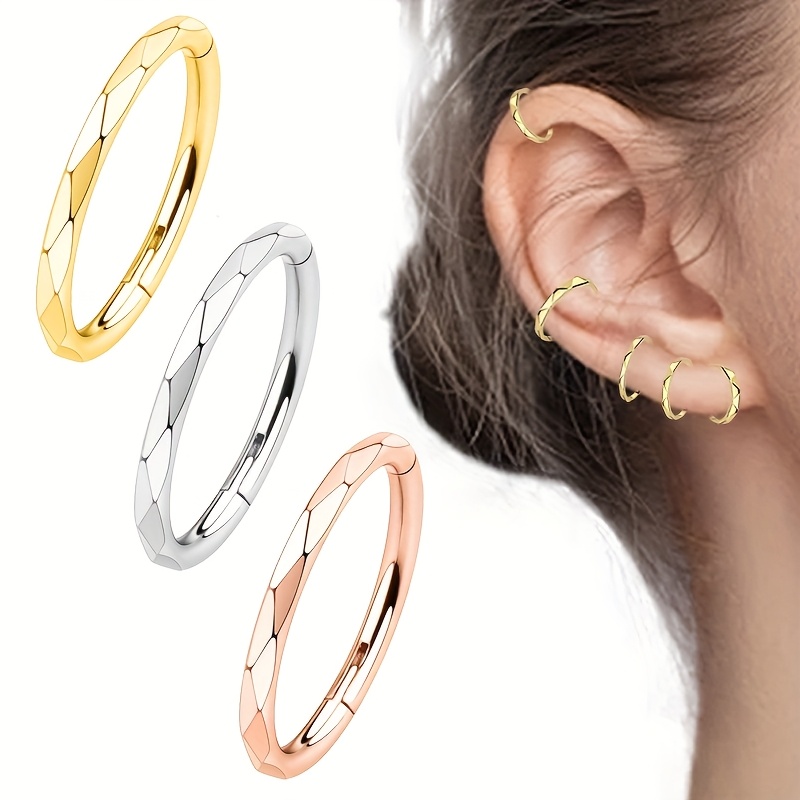 Exquisite Seamless Hoop Nose Ring, 316 Stainless Steel