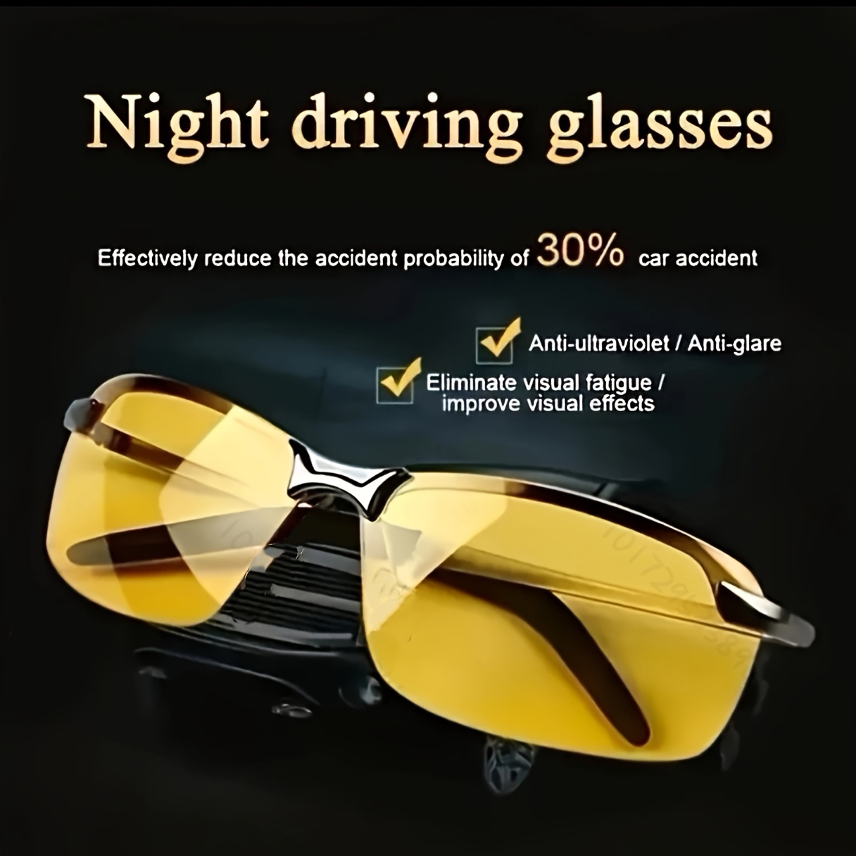ultra light   driving glasses half rim design for       tac lens tr frame