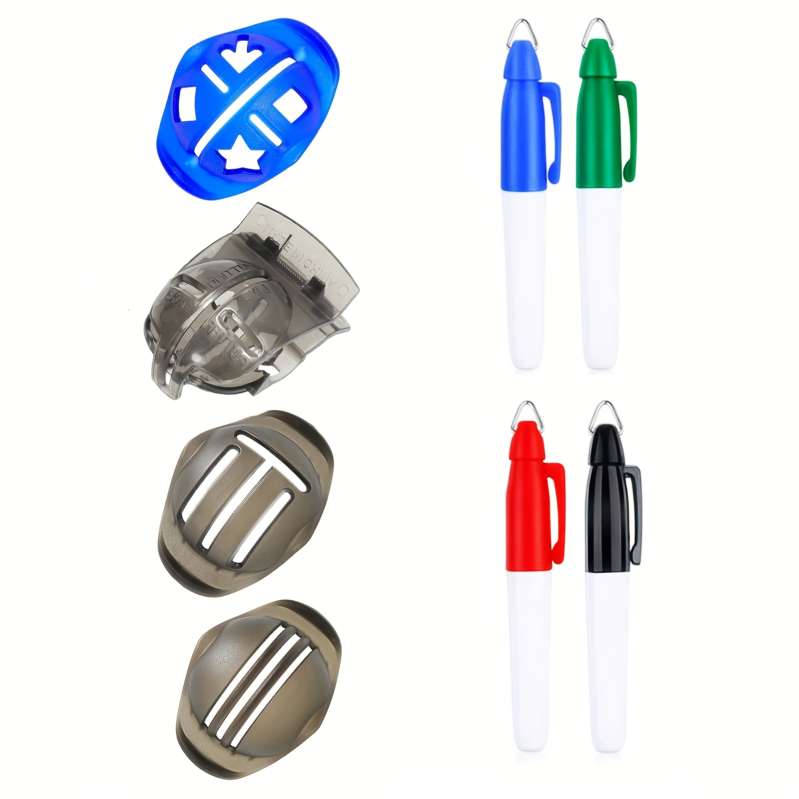 8 Pack Precision Golf Ball Marker, Upgrade Golf Additions, Ball Marking Stencils And Golf Ball Markers, Golf Ball Line Marker Tool, Golf Ball Alignment And Identification Tool