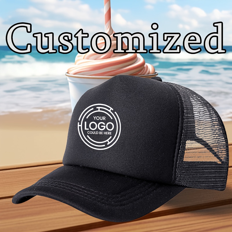 TEMU Custom Mesh Baseball - Personalized Text, Photo, Or Logo | Groomsmen, Weddings, Halloween, And Other Occasions, Wedding Additions, Prom