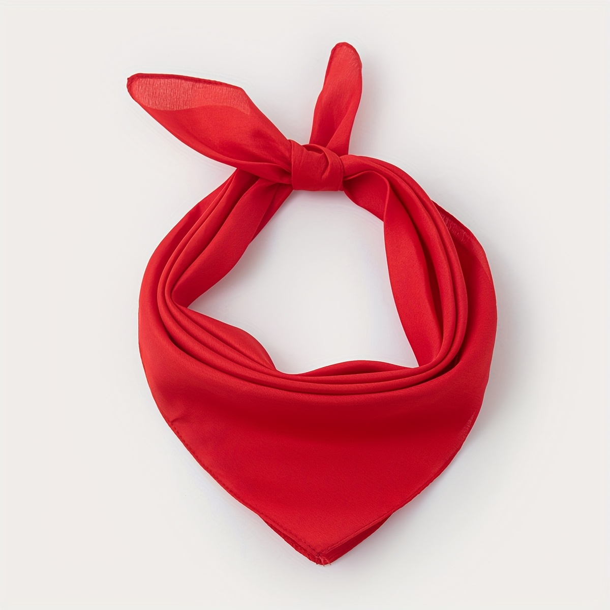 TEMU 1pc Men' Color Small Square Scarf - Solid Color (multiple Colors ) | Small Square Neckerchief For Casual & -casual Outfits | Versatile Suitable