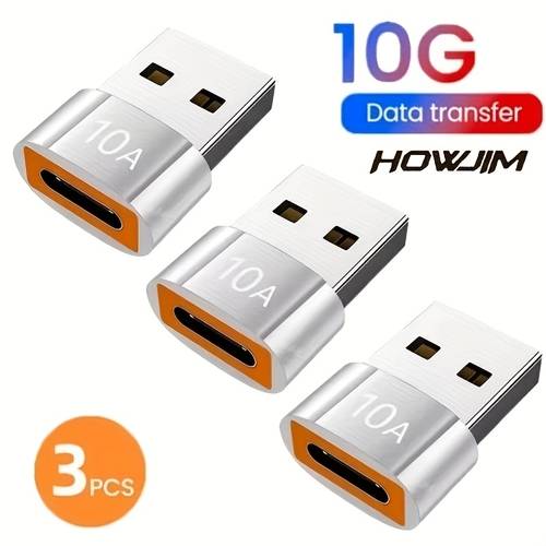 10a usb3 0 to type c adapter fast charging connector type c male to usb female converter otg for laptop xiaomi samsung usb c otg