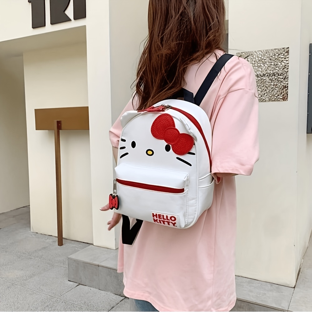 

Chic Sanrio Hello Kitty Backpack, Adjustable Straps, Zip Closure | Elegant Y2k-inspired Fashion Tote For Women & Girls | Perfect Birthday Gift