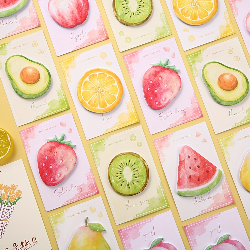 

/book*8 Fruit Slices Notes Full Series 240 Sheets Student Use Message Notes Cute Fruit Shaped Notes