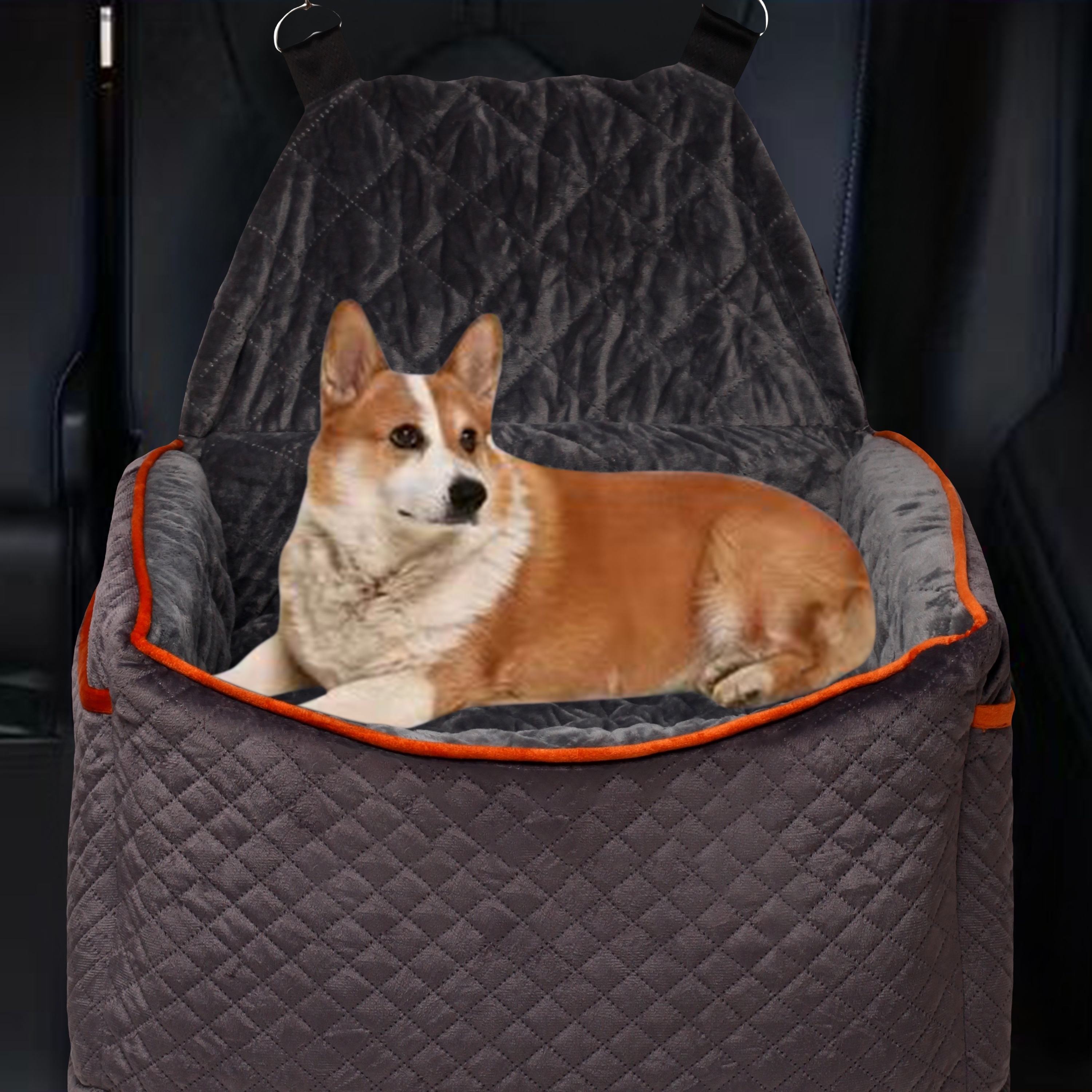 Hunde Autositz Fr Kleine Und Mittlere Hunde - Mit Waschbarem Bezug Und  Aufbewahrungstaschen