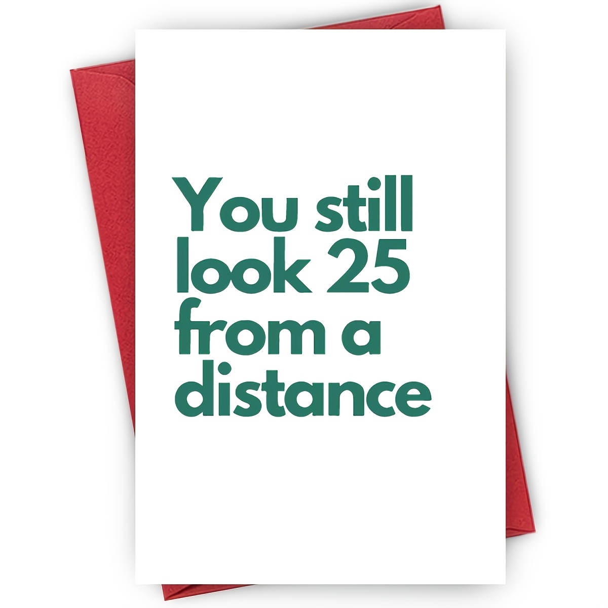 Anti-aging Birthday Cards And Envelope Gifts, Suitable For Women, Girlfriends, Sisters, Birthdays Years Old, Relaxed And Humorous, Minimalist Green And White Souvenirs, With Praise