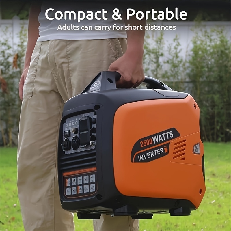 

Efurden 2500w Portable Generator - , With Usb & Carbon Alarm, Ideal For Home Backup, Outdoor Camping, And Emergency Power Needs