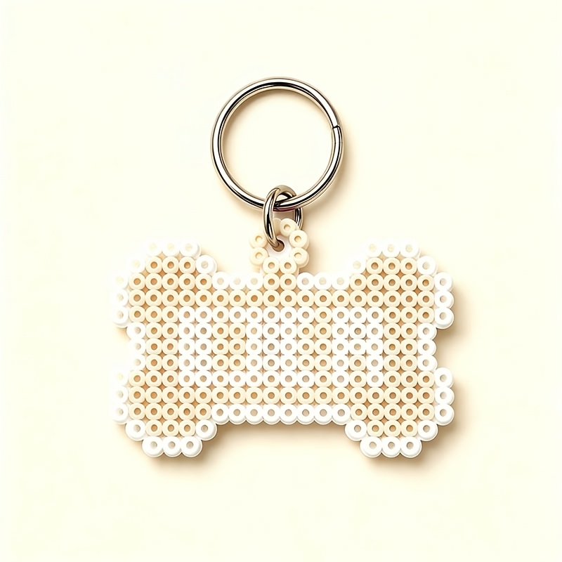 Pixel Bead Bone-Shaped Customizable Pet Anti-Lost Tag