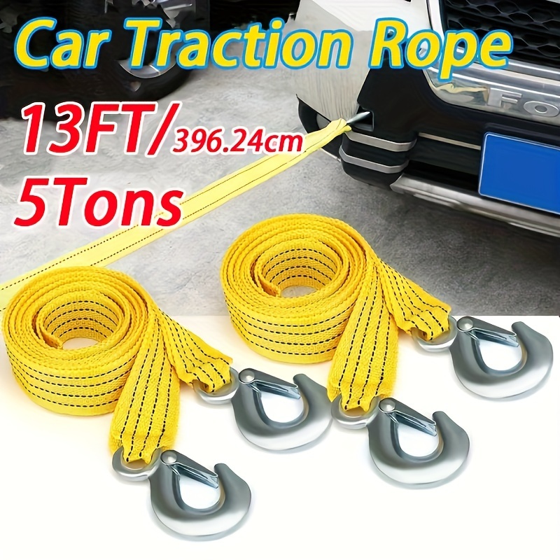 Trailer Rope 5 Tons Car Towing Strap Emergency Tool Hooks - Temu