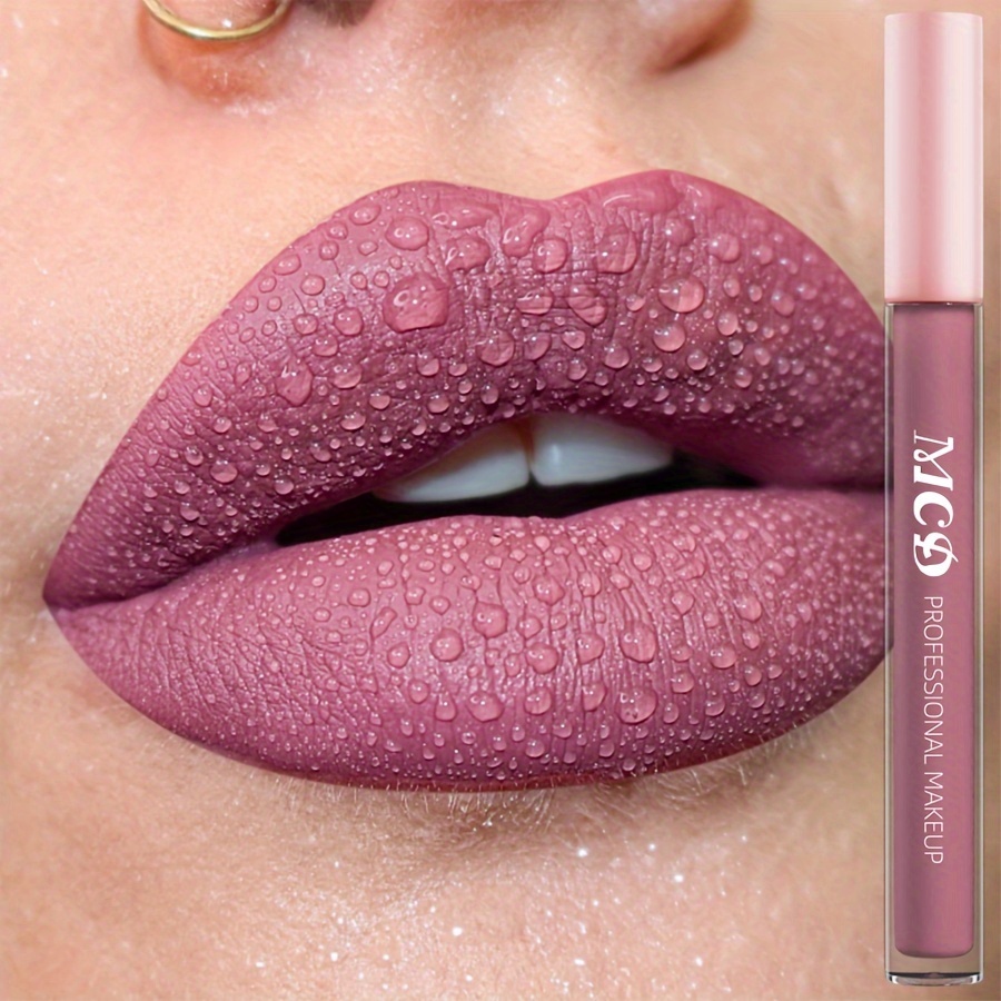 Image of Lip Gloss In Red Pink, Resistant To Water And Sweat, Long-lasting Makeup Neither Greasy Nor Drying, With A Matte End, Ideal For Beginners