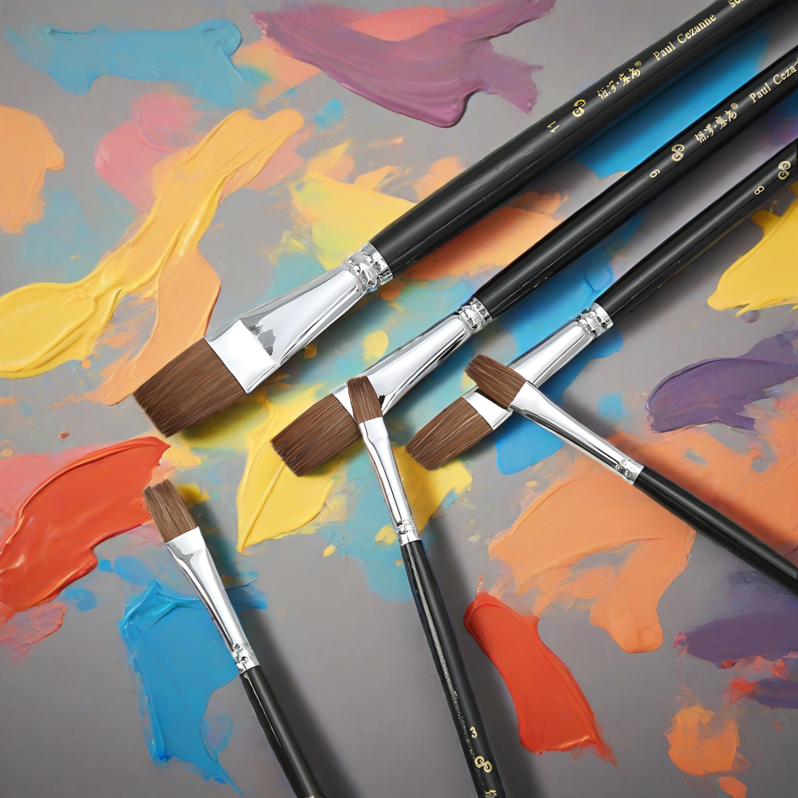 9112 Painting Brush Set with Free Storage Box, High-Quality Brushes