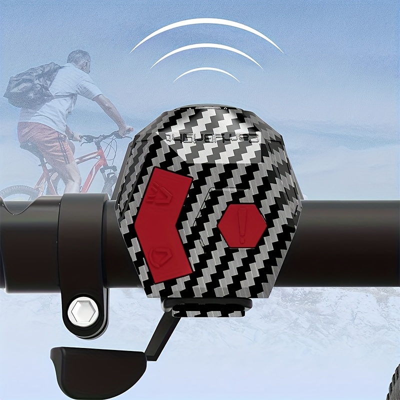 Image of 1pc Rechargeable Bike Horn Bell - 120db Loud Anti-theft Alarm For Cycling And Scooters - Warning Ring-essential For Outdoor Cycling (christmas Gifts)