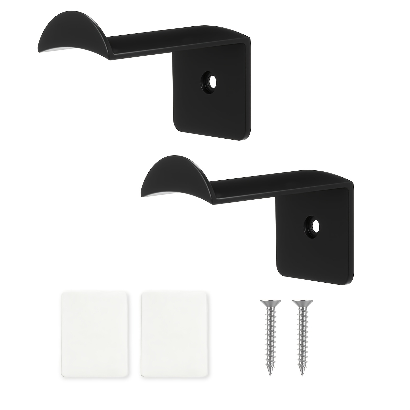 TEMU 2 Pack Hat Hooks For Wall, 2.8inch Strong Adhesive Cowboy Hat Rack With Anti-slip Teeth, Suitable Sun Hats, Fedora, Wide Brim Hats Organizer For