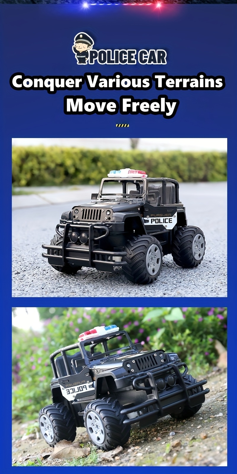 Alloy RC Off-road Vehicle, Toy Car Model, Remote Control Monster Truck, All-terrain Electric Toy with Lights, Toys for Children Over 3 Years Old, Children's Educational Toys, Birthday Gift