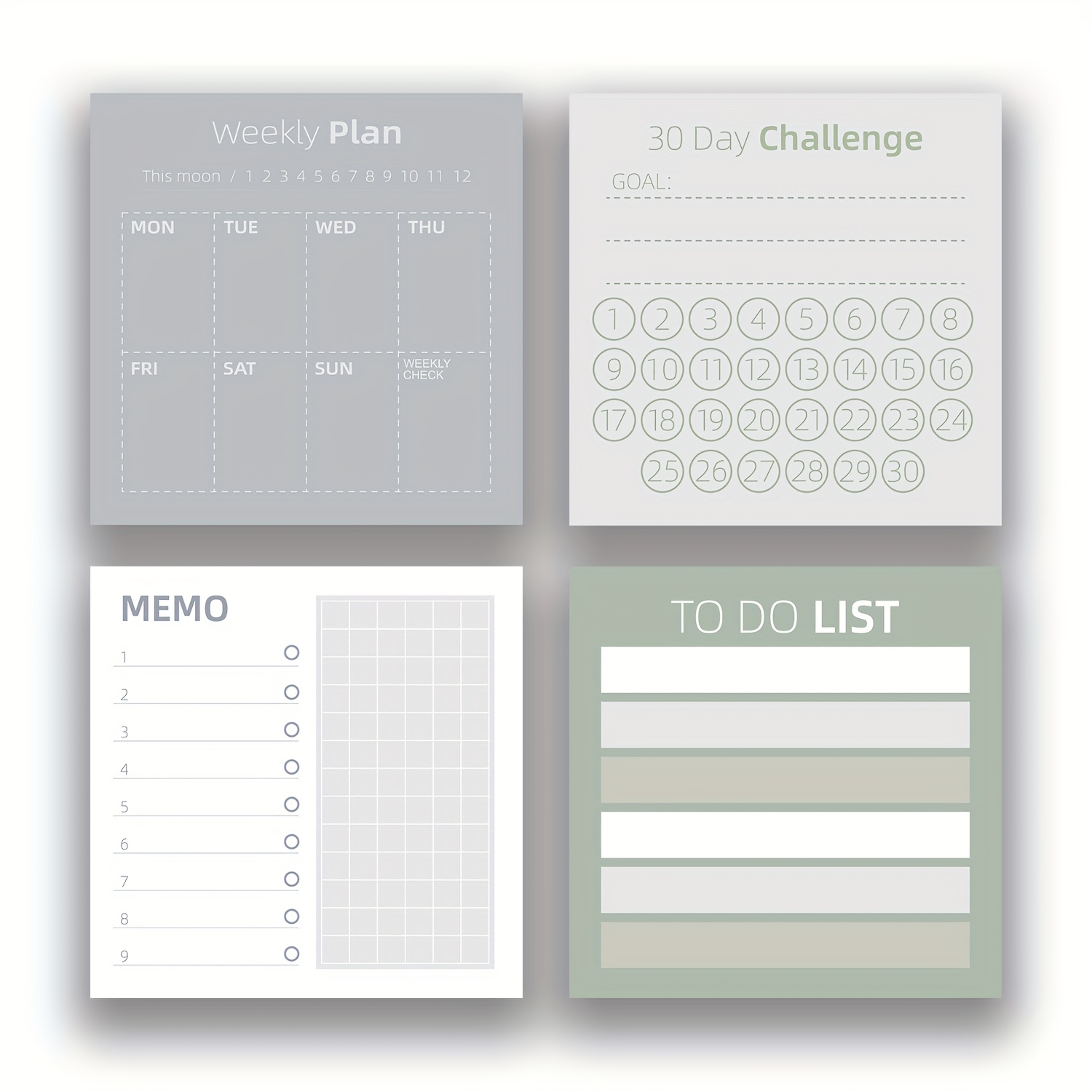1pc/4pcs 3x3in Post Sticky It Notes Set, 50 Sheets Each, High-adhesive Productivity For Time Manasynthetic Gemstoneent, Vintage Daily Task Notes For Journal Office School Home,bulk Stationery Gift