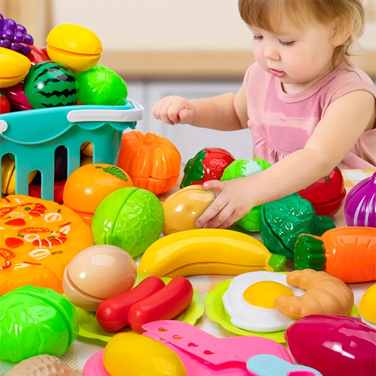 

23pcs Pretend Kitchen Set & Vegetable Cutting For Boys And - Fun Kit