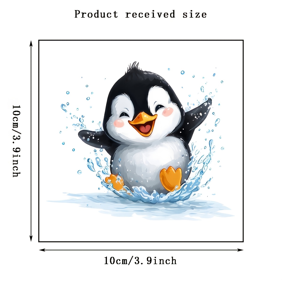 Cute Penguin Bathroom Wall Sticker