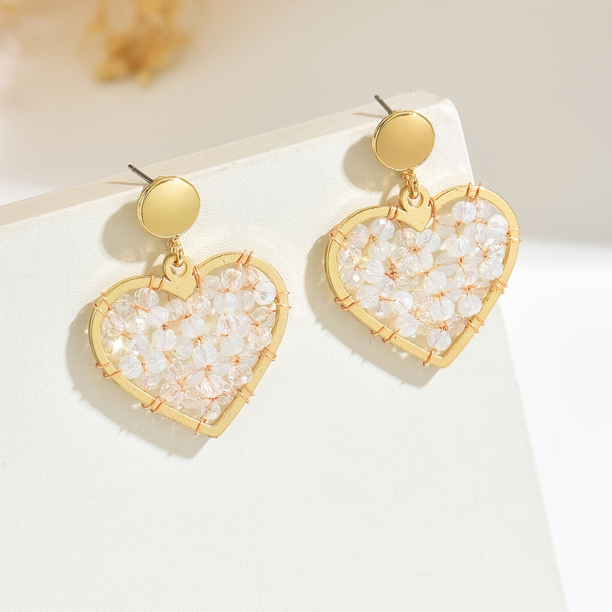 Women's Handmade Beaded Drop Earrings, Bohemian Style