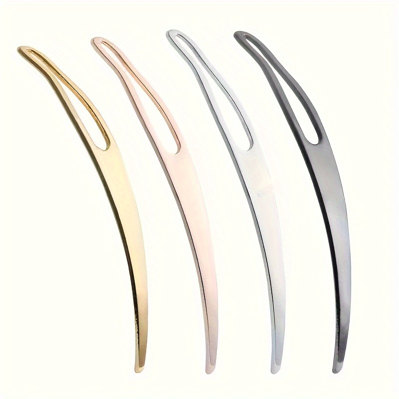 4pcs Wig Dreadlock Crochet Needle Set - Metal Locking Tools For Braiding And Styling, Hair Accessories (golden, Silvery, Rose, Black) Combo Set