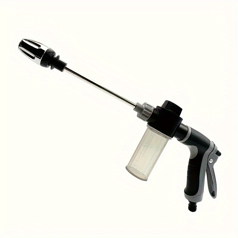 

High-pressure Water For Car Wash & Garden - Adjustable Nozzle, Plastic, Fit